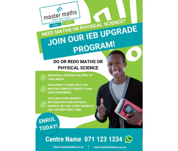 IEB Maths/Science 2025 A6 Flyer : Packs of 250