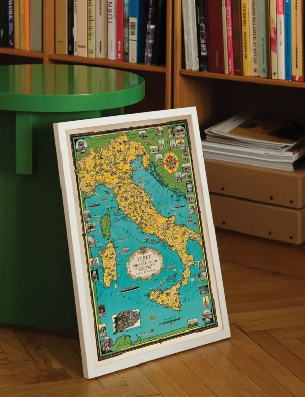 Pictorial Map of Italy