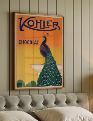 Kohler Chocolat Peacock Poster