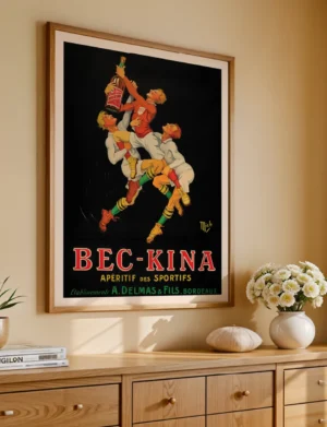 Vintage Bec-Kina Aperitif Poster