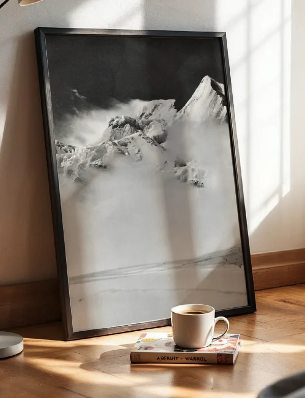 Ethereal Himalayan Peaks Shrouded in Mist