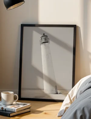 Vintage Minimalist Lighthouse Tower