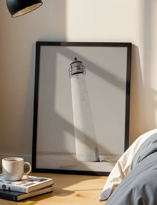 Vintage Minimalist Lighthouse Tower