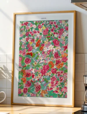 140_F017 Chinese Floral Pattern, Plate LXXXVII