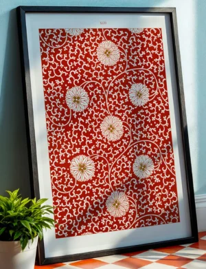 Chinese Crimson Floral Scroll, Plate XLIII