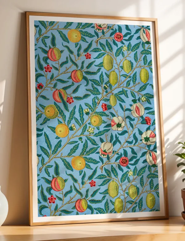 Pomegranate in Sky Blue