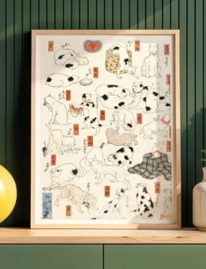 Cats at the 53 Stations of the Tōkaidō
